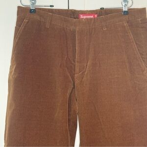 Supreme Men's Tan velvet Trousers